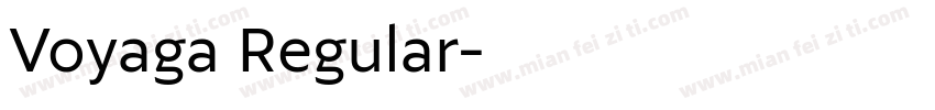Voyaga Regular字体转换